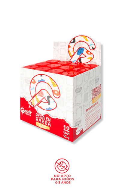 Pega En Barra Grafi Colors x 12 Unidades De 41 Gramos