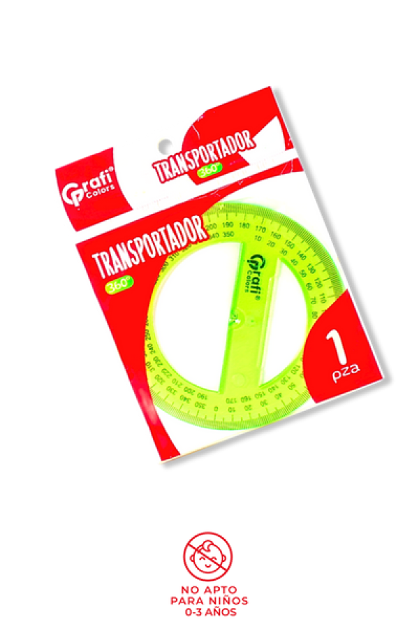 Transportador Grafi Colors Colores Traslucidos 360°