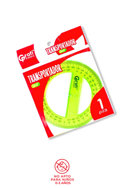 Transportador Grafi Colors Colores Traslucidos 360°