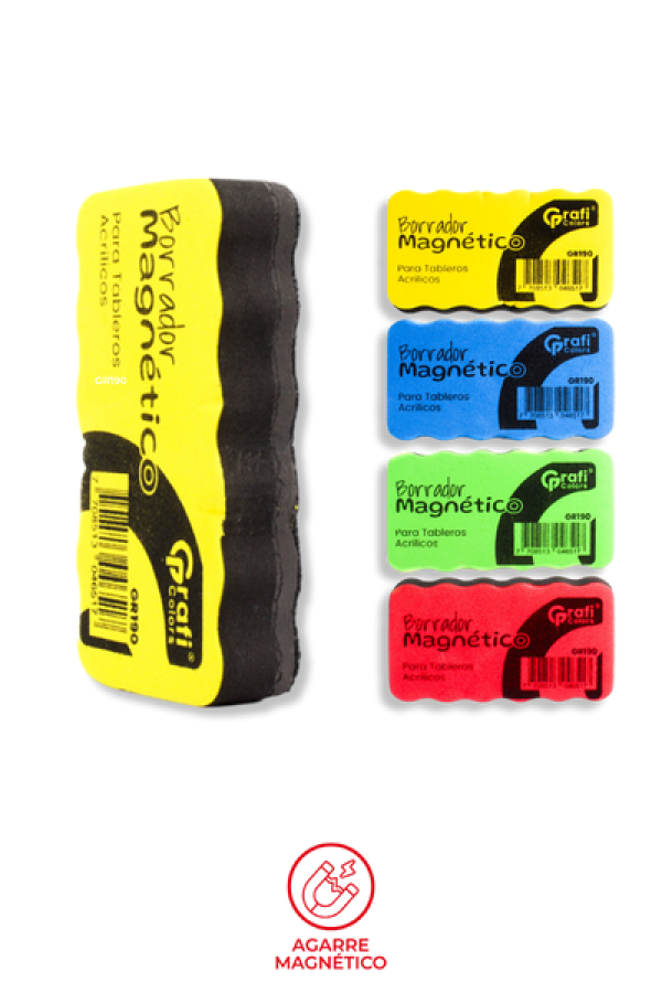 Borrador Grafi Colors Magnético Para Tablero Colores Surtidos