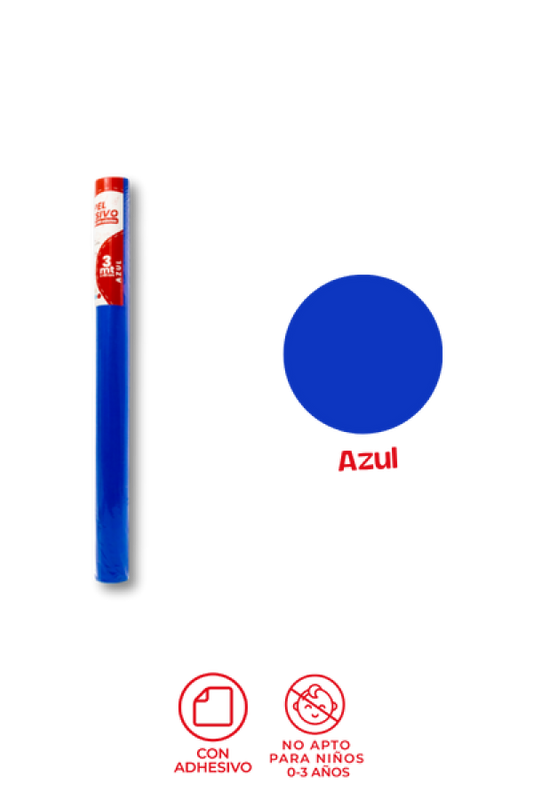 Rollo  Papel Adhesivo Grafi Colors Azul 3 Mts