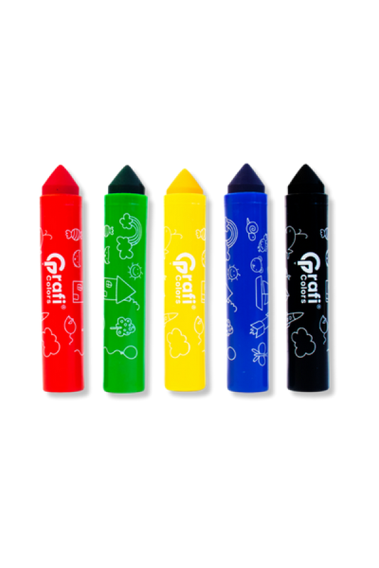 Marcadores Ultra Trazos Kids Grafi Colors Punta Cónica x 5 Unidades