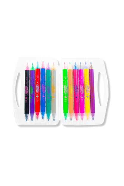 Marcadores Mágicos Grafi Colors Colors Switch  Doble Punta x 12 Unidades
