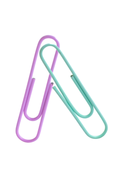 Clips para papel Grafi Colors Pastel 50 mm En Bolsa  x 30 Unidades