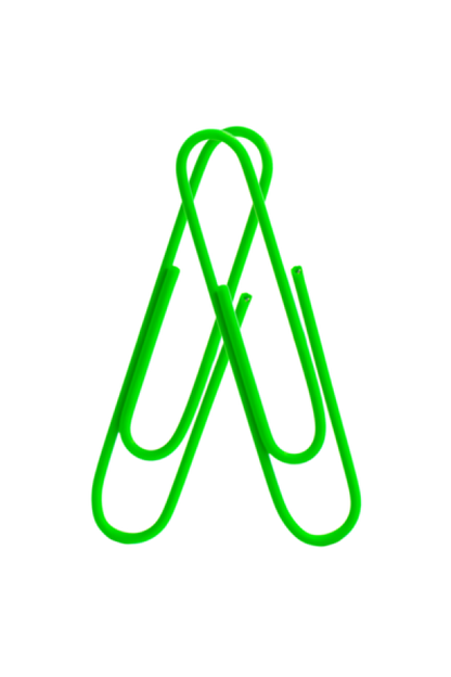 Clips para papel Grafi Colors Neón 28 mm En Bolsa  x 60 Unidades